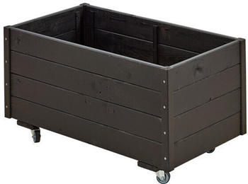 Plus A/S Rollbarer Pflanzkasten 48x88x47cm schwarz