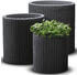 Keter Cylinder Planter 3 Size Set