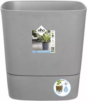Elho Greensense aqua care eckig 38cm light beton
