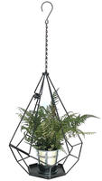 Dandibo Blumenampel Innen Metall Wand H&auml;ngepflanzen 82 Cm 96075 L Mit T&uuml;r 6 Ecken
