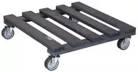 Wagner design yourself Pflanzenroller GH 0412 Holz anthrazit quadratisch 38.0 x 9.5