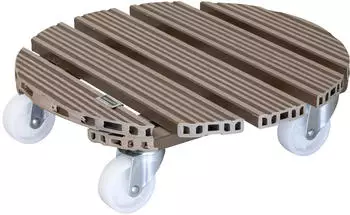Wagner WPC Ø38,5x11cm Blumenroller taupe