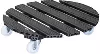 WAGNER Pflanzenroller WPC &Oslash; 50 x 11 cm, f&uuml;r au&szlig;en & innen, anthrazit, wetterfest,