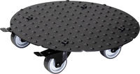 Pflanzenroller 'alaska', Tragkraft 150 Kg, Anthrazit, Alu, 7 X 30 X 30 Cm