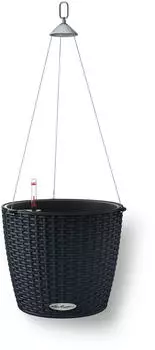 Lechuza NIDO Cottage 35 Ø35x23cm graphitschwarz
