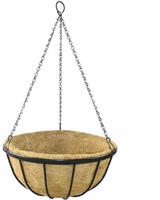 H&auml;ngeampel Wrought &Oslash; 35 Cm Mit Kokoseinlage, Kette Und Haken