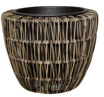 Trend Line Pflanztopf &Oslash;24x20cm granitoptik
