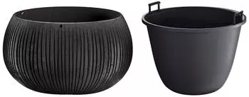 Prosperplast Beton Bowl inkl. Pflanztopf 370mm (DKB370B411)