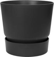 Elho 3051701843300, elho greenville Topf rund 18 cm - living schwarz