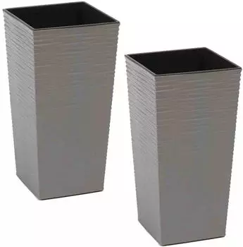 Siena Garden Eco Nizza 2er 25x25x46,5cm grau