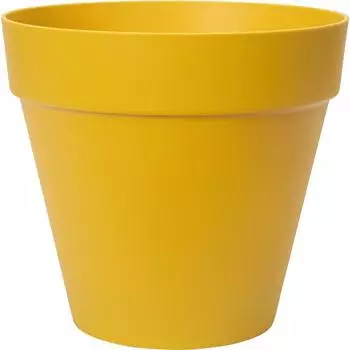 Elho Loft Urban Rund mit Rollen Ø48,5cm ocker
