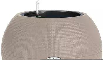 Lechuza Puro &Oslash;50cm mit integriertem Erdbew&auml;sserungssystem sandbraun