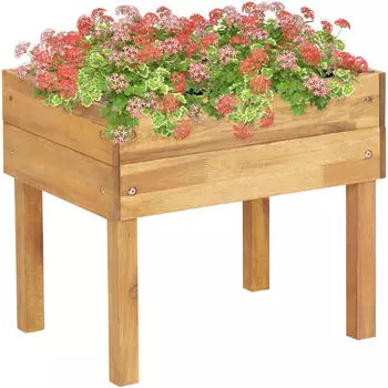 vidaXL Hochkübel 50 x 40 x 45 cm Massivholz Akazie (46585)