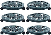 vidaXL Pflanzenroller 6 Stk. Gr&uuml;n 38 cm Kunststoff