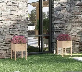 vidaXL Pflanzk&uuml;bel 50 x 50 x 70 cm Massivholz Kiefer 2 Stk. (810800)