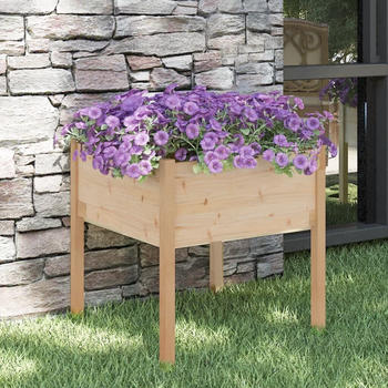 vidaXL Pflanzkübel 70 x 70 x 70 cm Massivholz Kiefer (810809)