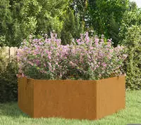 vidaXL Pflanzk&uuml;bel Rostig 138x120x45 cm Cortenstahl