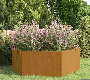 vidaXL Pflanzk&uuml;bel 120 x 120 x 45 cm Cortenstahl grau (823677)