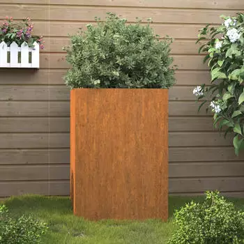 vidaXL Pflanzkübel 52 x 48 x 75 cm Cortenstahl grau (821555)