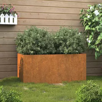vidaXL Pflanzkübel 62 x 30 x 29 cm Cortenstahl grau (821556)