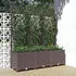 vidaXL Planter with trellis 120 x 40 x 136 cm