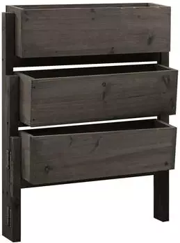 vidaXL Pflanzk&uuml;bel klappbar 60 x 14 x 75 cm Massivholz Tanne grau (314841)