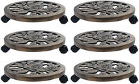 Pflanzenroller 6 Stk. Bronze 38 Cm Kunststoff Vidaxl