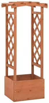 vidaXL Pflanzkasten mit Spalier 49 x 39 x 117 cm Tannenholz (316391)