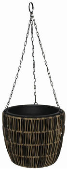 Trend Line Polyrattan Hängeampel Ø25x22cm mit Einsatz