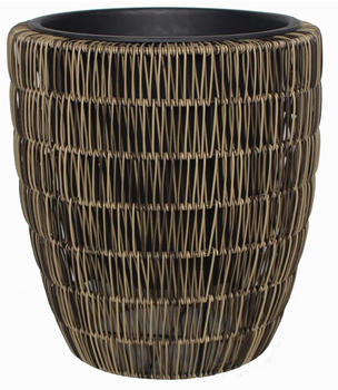 Trend Line Polyrattan Pflanztopf Ø38x42cm mit Einsatz