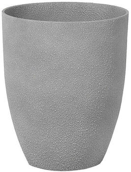 Beliani Blumentopf 2er 35x35x42cm Steingemisch grau