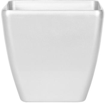 Beliani Blumentopf 35x35x34cm Faser-Mischung silber