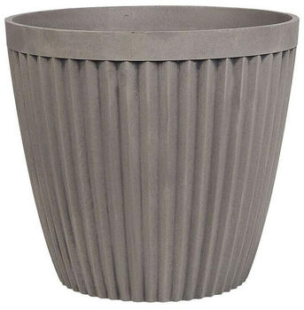Beliani Blumentopf Ø36cm Steingemisch/Polyresin grau
