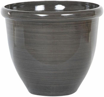 Beliani Blumentopf Ø44cm Steingemisch Polyresin/Glasfaser braun