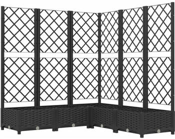 vidaXL Pflanzk&uuml;bel Polypropylen schwarz (8720286876244)