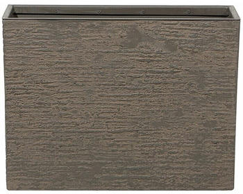Beliani Blumentopf 25x60x45cm Steingemisch braun