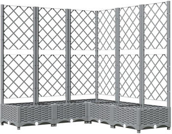 vidaXL Pflanzkübel Polypropylen grau (8720845671709)