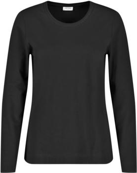 Gerry Weber Basic Langarmshirt (97667-35008-11000) schwarz