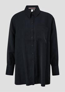 S.Oliver Schimmernde Hemdbluse aus Viskosemix (2124012) schwarz