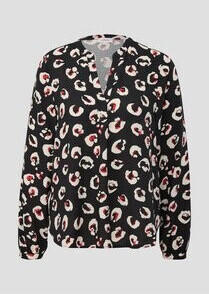 S.Oliver Viskosebluse mit Dobby-Struktur (2139035) schwarz