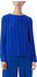 Comma Chiffonbluse mit Plisseefalten (2148095.5603) blau