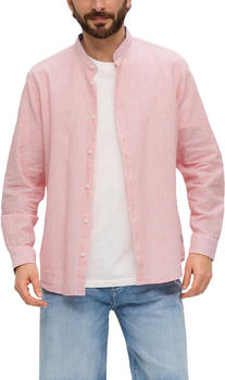 S.Oliver Regular: Hemd aus Baumwoll-Leinen-Mix (2149775) rosa