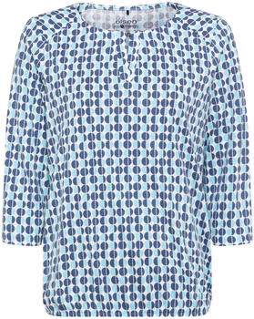 Olsen Damen Langarmshirt hellblau bedruckt