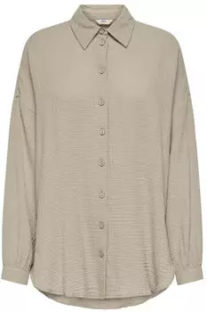 Only Thyra Oversized Long Sleeve Wei&szlig; (15267998) dunkelbeige