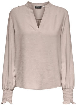 Only ONLMETTE V-Neck LS Smock Top Noos (15284309) gray morn