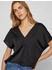 Vila Ellette Kurzarm-Bluse schwarz 14089239