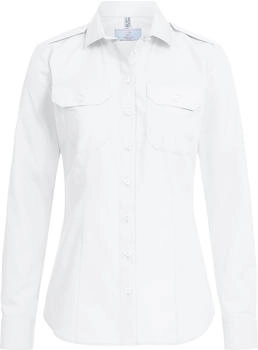 Greiff Damen Pilotbluse Langarm New-Kent weiß