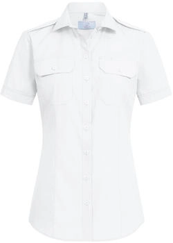 Greiff Damen Pilotbluse Kurzarm New-Kent weiß