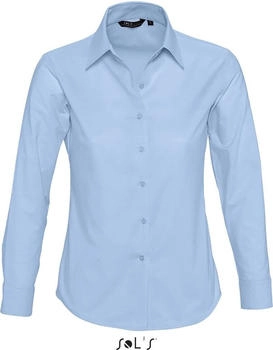 Sol's Oxford-Langarmbluse Embassy sky blue