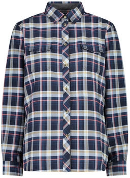 CMP Shirt blau kristall rot-fluor